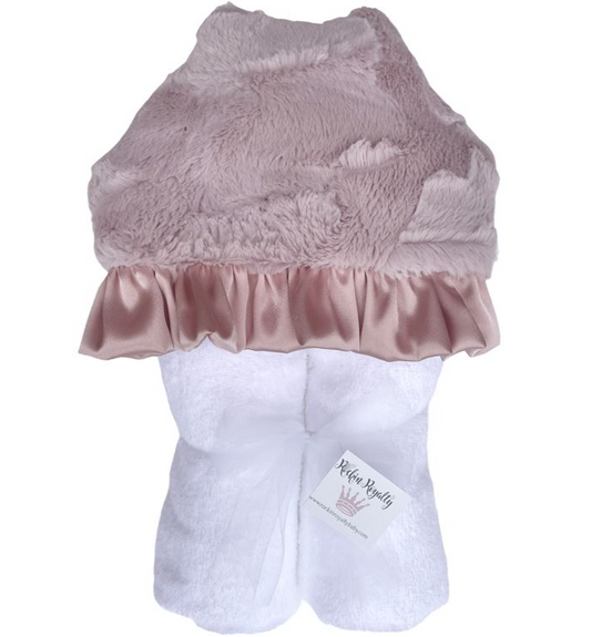 Personalized Dusty Rose Hooded Towel