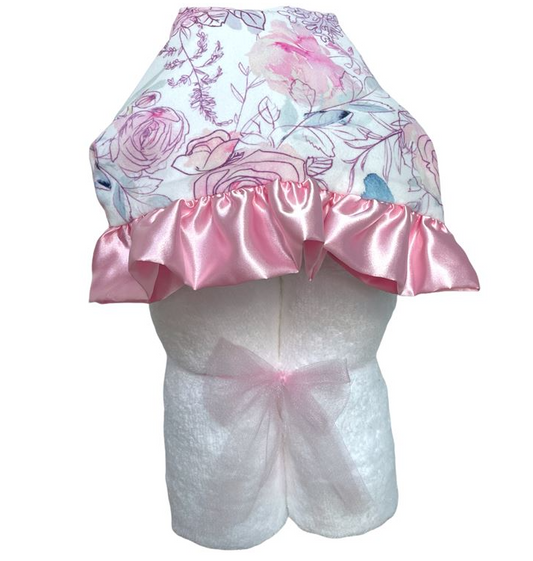 Personalized Floral Dream Hooded Towel