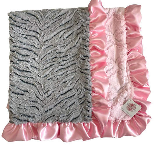 Personalized Pink Ziggy Blanket